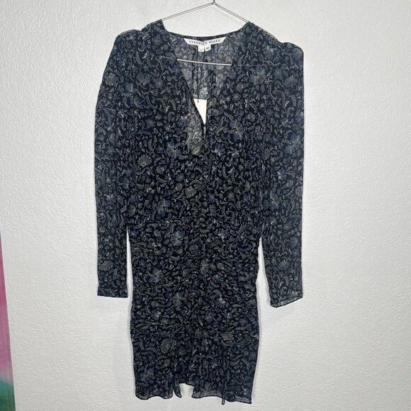 NWT Veronica Beard ROSALIA Silk Mini DRESS
BLACK Blue MULTI Size 6 Revolve - Picture 2 of 16